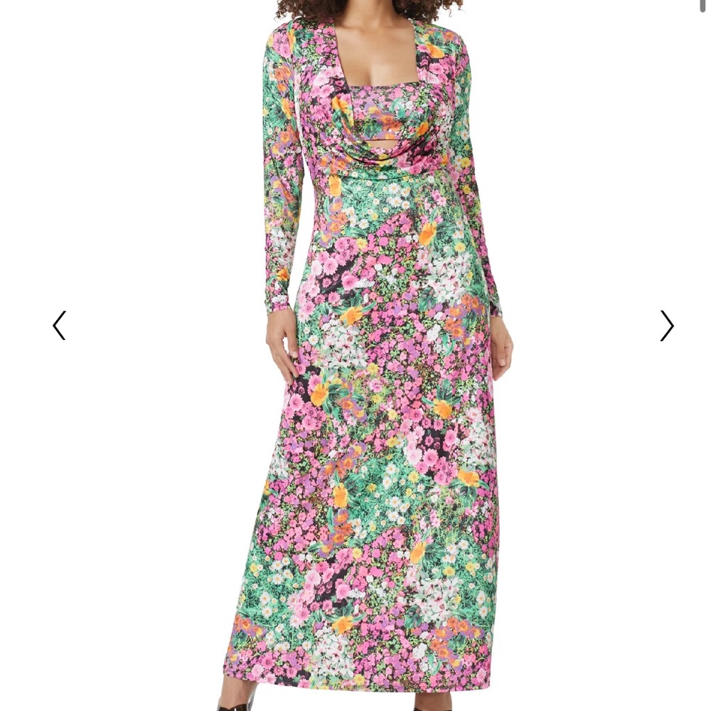 AFRM Dress - flower dress - long sleeve - floral